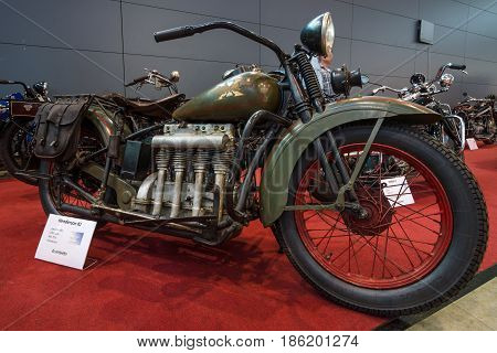 STUTTGART GERMANY - MARCH 02 2017: Motorcycle Henderson KJ 