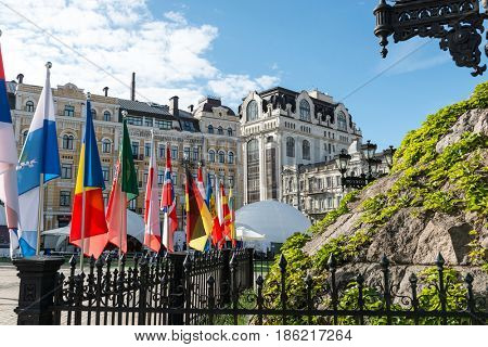 Kyiv - May 10: Fan zone of Eurovision Song Contest 2017, Kyiv, Ukraine, May 10, 2017