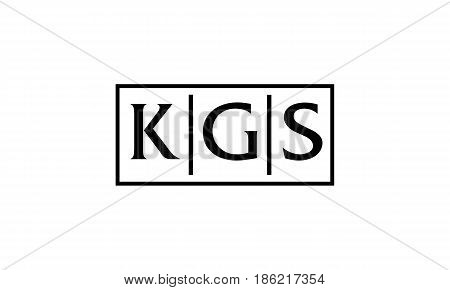 This image describe about Modern Logo Solution Letter KGS