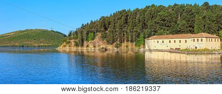 Monastery On Zvernec Island, Albania.