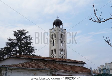 Church St. Demetrius of Salonica and hexagonal church  clock tower, 16th century