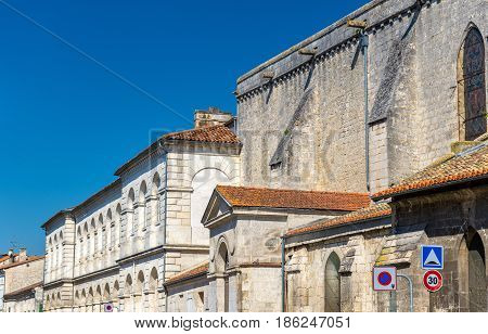 Historic buildings in Angouleme, the Charente department of France