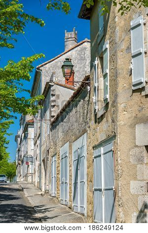 Historic buildings in Angouleme, the Charente department of France