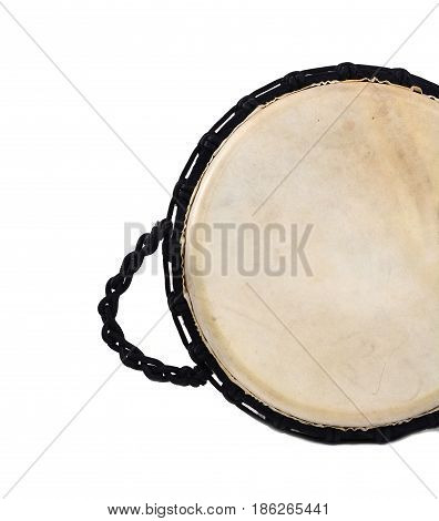 djembe african percussion handmade wooden drum with goat skin