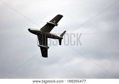 Albion Park Australia - May 6 2017. CAC CA-27 Mk32 Sabre is flying in the air. Wings Over Illawarra is an annual air show held at Illawarra Regional Airport.