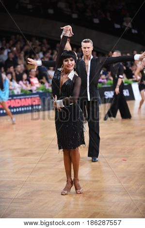 Dance Latin Couple In A Dance Pose