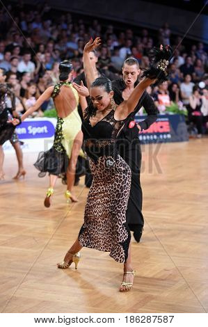 Latin Woman Dancer In A Dance Pose