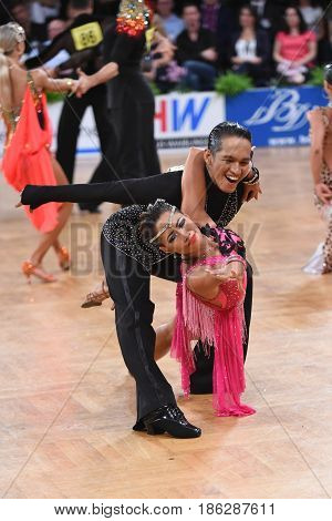 Dance Latin Couple In A Dance Pose