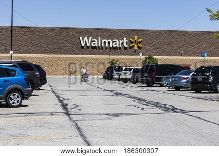 Indianapolis - Circa May 2017: Walmart Retail Location. Walmart is an American Multinational Retail Corporation VIII