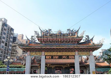 Longshan Temple In Taipei, Taiwan