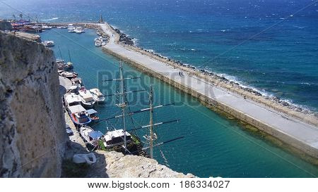 Beautiful Sea Harbour with Magnificent small boats
