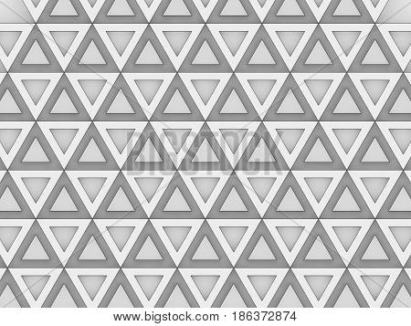 Equilateral Triangles - White Abstract Background