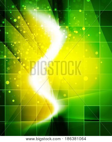 Shiny wave, magic light efffect abstract background