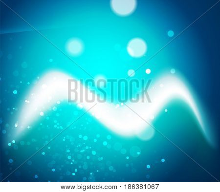 Shiny wave, magic light efffect abstract background