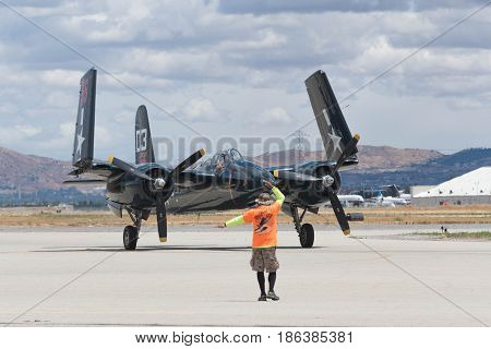 Grumman F7F Tigercat On Display