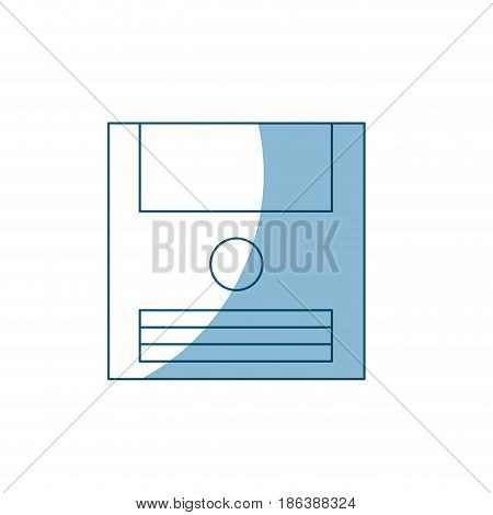 disk floopy backup technology retro vector illustration