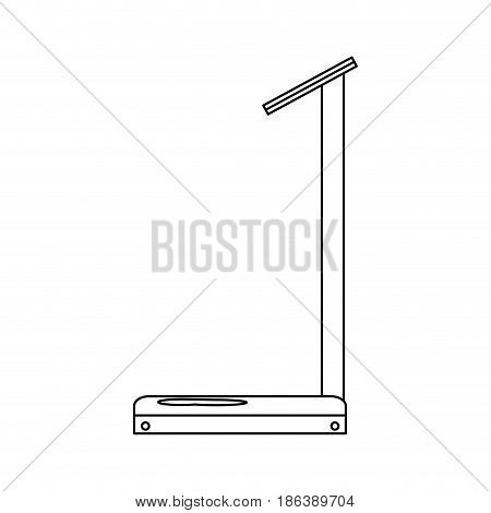 industrial weight scale machine image vector illustration