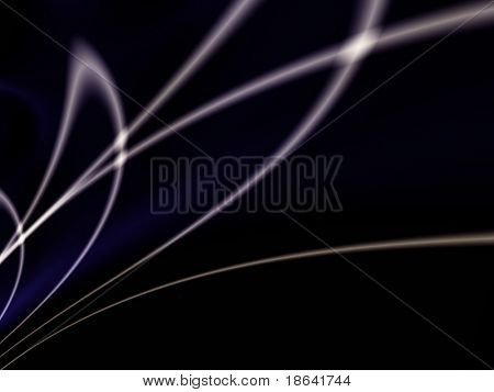 Imagen fractal de luz dispersada en un show de luces láser abstracta.
