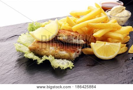 Traditional British Fish And Chips