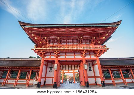 Fushimi Inari Shrine at Kyoto in Japan.