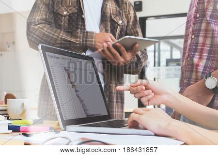 Graphic Designer Team, Student Group , Business Team Meeting.