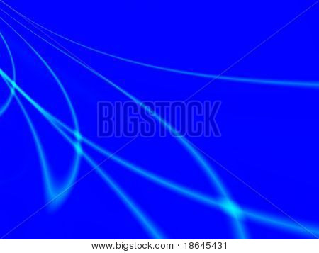 Imagen fractal de luz dispersada en un show de luces láser abstracta.