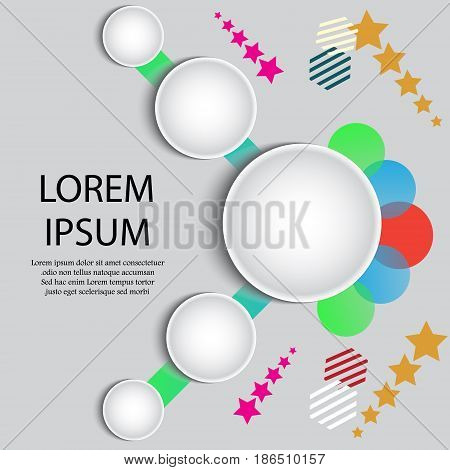 Vector illustration of modern abstract background with place for your text