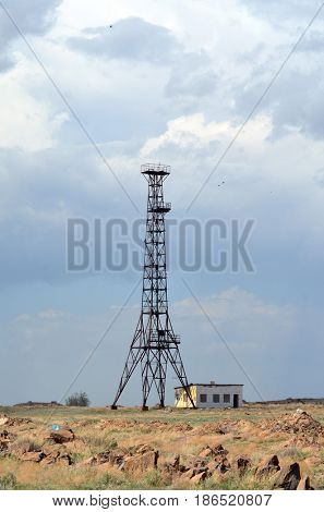 Area 35.(Ploshadka 35 ru.)Sary Shagan.Former Soviet  anti-ballistic missile testing range.Kazakhstan.May 6, 2017.Sary Shagan.Kazakhstan