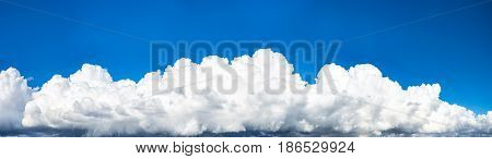 Super size panorama sky with cummulus clouds
