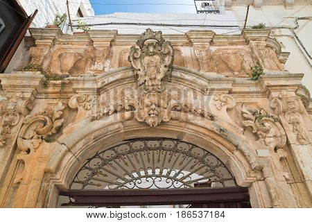 Morelli palace of Locorotondo. Puglia. Southern Italy.