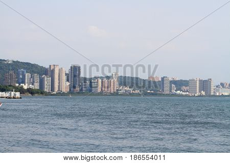 Tamsui River And Cityscape Of Tamsui, Taipei, Taiwan
