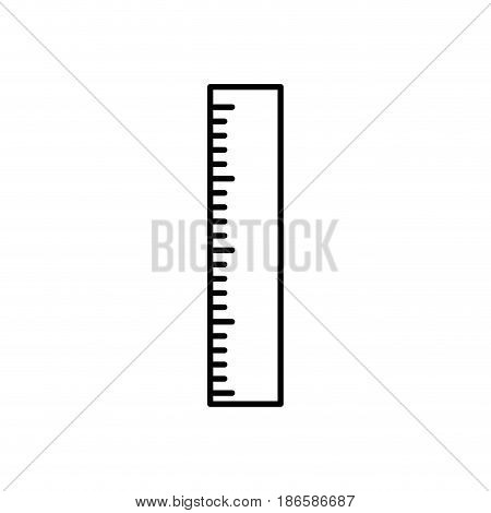 Ruler measurement tool icon vector illustration graphic design