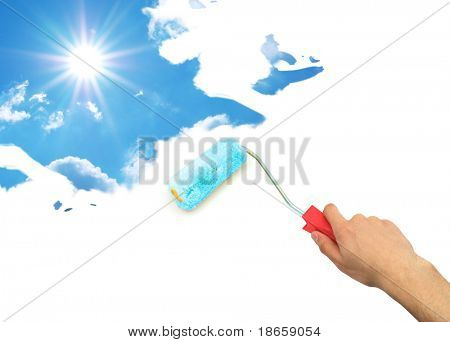 孤立したプラテンと空。デザインの要素です。
