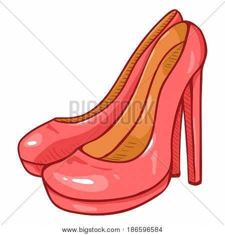 Vector Pink Women Highheels Shoes
