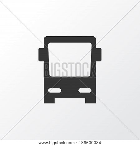 Bus Icon Symbol. Premium Quality Isolated Omnibus Element In Trendy Style.
