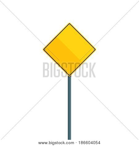 Warning sign vector illustration. Danger flat element for web design and mobile app. Caution high quality flat icon for design printed material. Hazard sign icon on white background.
