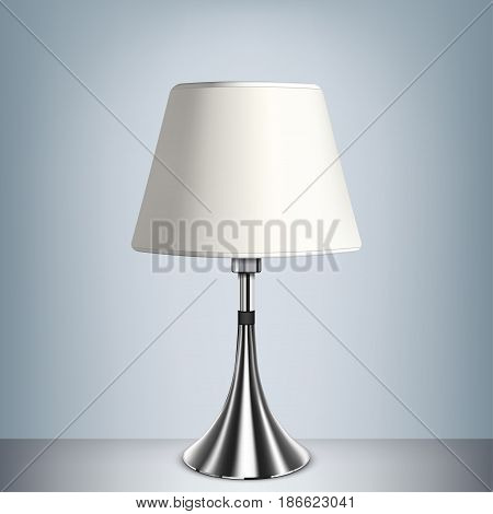 table lamp  isolated on a gray background