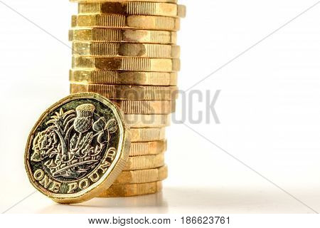 New British One Pound Sterling Coin Chart Rate.