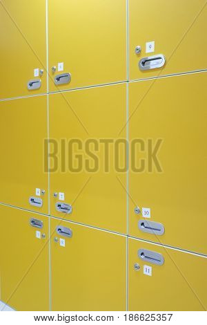 Interior of a cloakroom