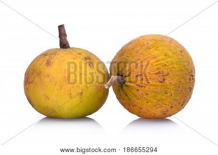 santol fruit isolated on the white background