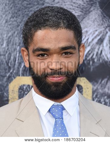 LOS ANGELES - MAY 08:  Kingsley Ben-Adir arrives for the 'King Arthur: Legend Of The Sword