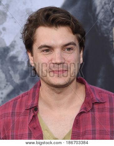 LOS ANGELES - MAY 08:  Emile Hirsch arrives for the 'King Arthur: Legend Of The Sword