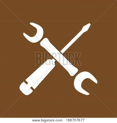 Repair Icon. Service  symbol. Tools singn. Flat design style.
