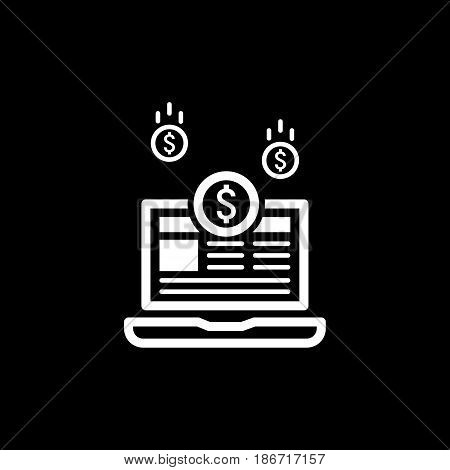 Monetization Icon. Business Concept. Flat Design. Isolated Illustration.
