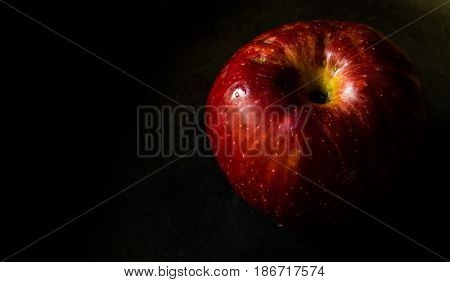Ripe and Fresh Red Apple very Nutritious and Good for Health