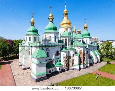 View Of Building Of Saint Sophia Cathedral In Kiev