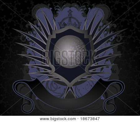 Grunge Royal Label. Vektor-Illustration.