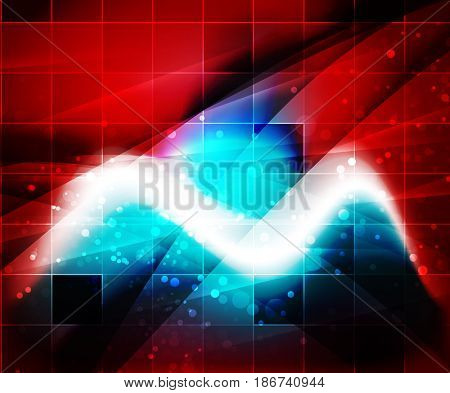 Shiny wave, magic light efffect abstract background