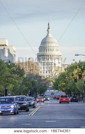 Famous US Capitol in Washington DC - WASHINGTON DC - COLUMBIA