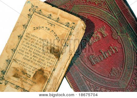 Irakin juutalainen kirja kirjoitettu arabiaksi, hepreaksi letters ja Reform Tšekin siddur (prayerbook) edestakaisin